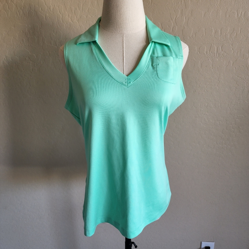 ⭐4/$20‎ PGA Tour Sleeveless Polo Top Small